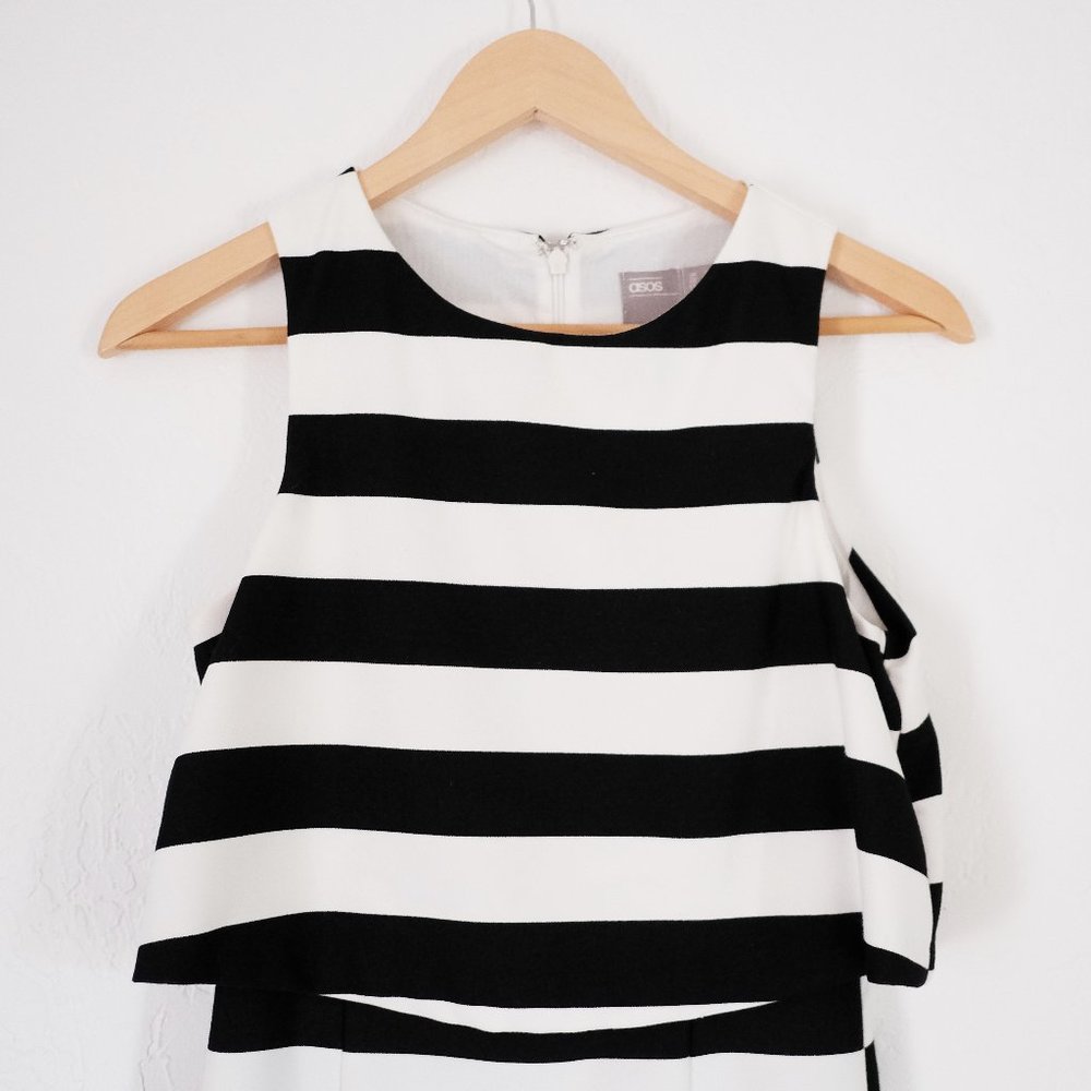 Asos Midi Peplum Pencil Dress Size 4 US
